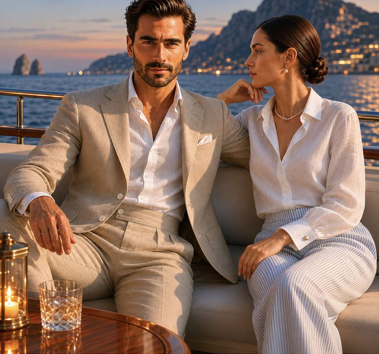 Mediterranean tailoring from the SS 2026 lookbook